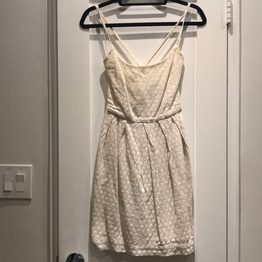 MNG Cream color dress sz XS
